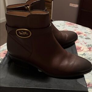 Coach Women’s Dark Brown Ankle Boots